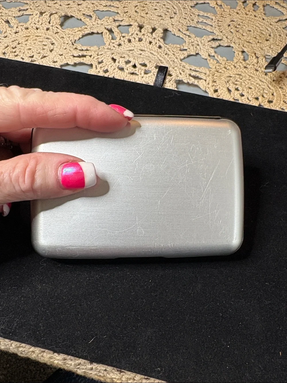 Slim Silver Alumawallet Metal Card Case